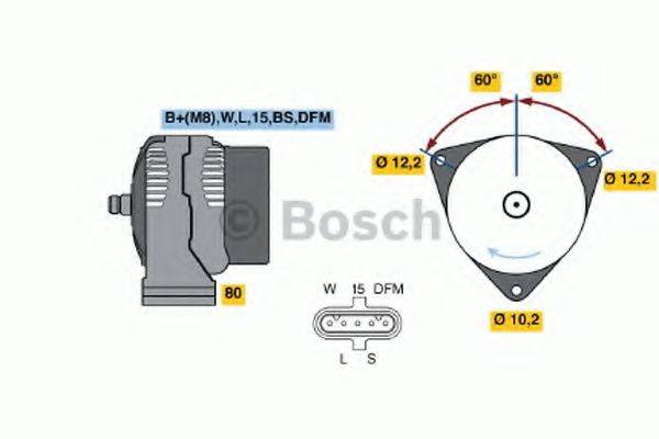 BOSCH 0986046560 Генератор