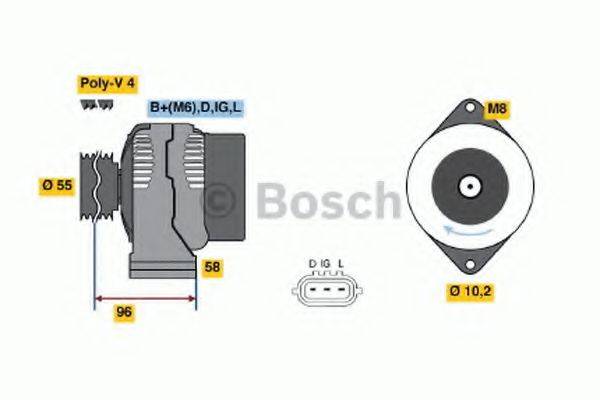 BOSCH 0986045751 Генератор