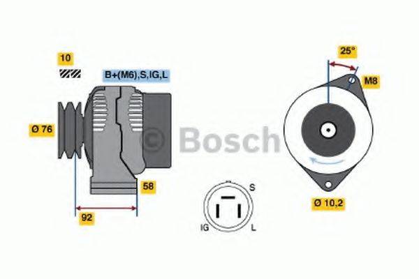 BOSCH 0986045921 Генератор