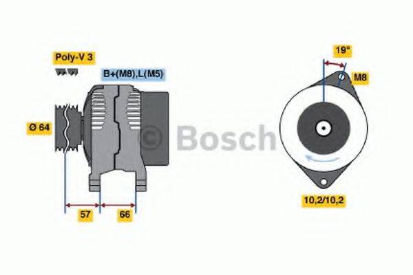 BOSCH 0986045981 Генератор