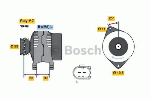 BOSCH 0124525020 Генератор