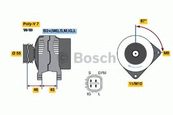 BOSCH 0986046120 Генератор