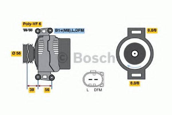 BOSCH 0986046180 Генератор