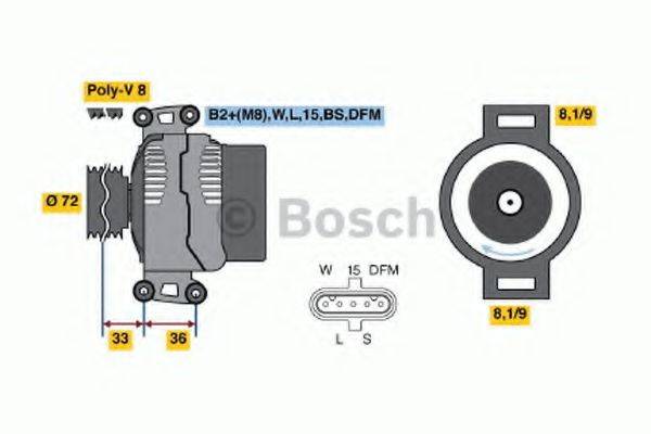 BOSCH 0986046580 Генератор