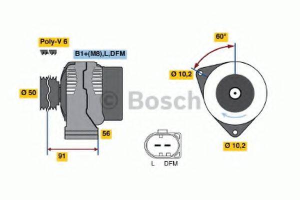 BOSCH 0986047550 Генератор