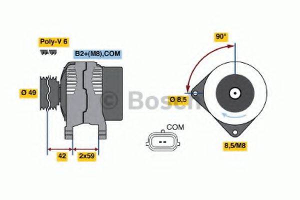 BOSCH 0986048060 Генератор