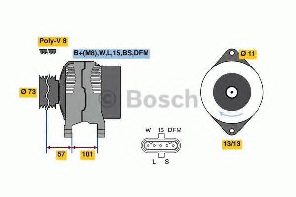 BOSCH 0986049350 Генератор