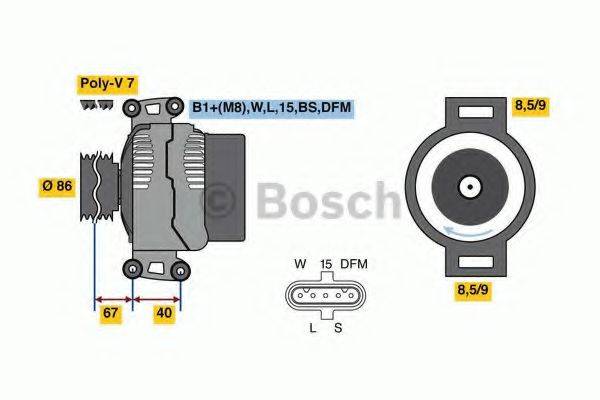 BOSCH 0986049780 Генератор