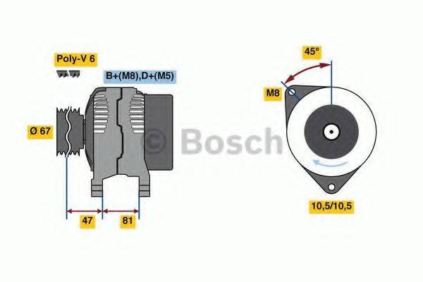 BOSCH 0986080120 Генератор