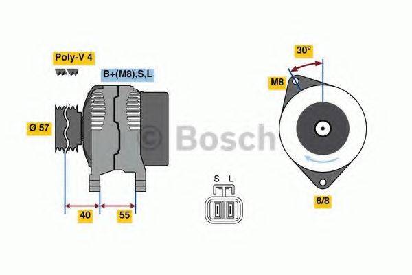 BOSCH 0986080790 Генератор