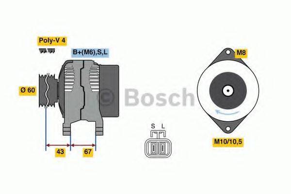 BOSCH 0986080940 Генератор