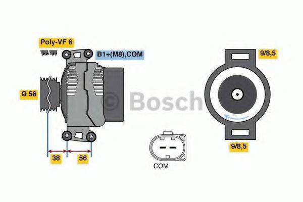 BOSCH 0986081370 Генератор