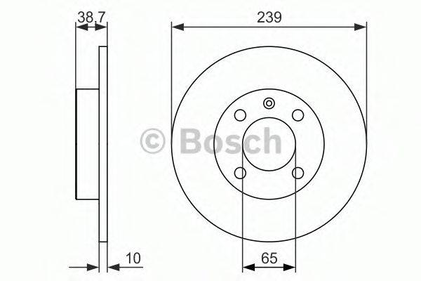 BOSCH 0986479824 гальмівний диск