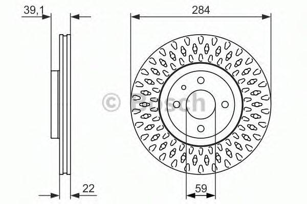 BOSCH 0986479907 гальмівний диск