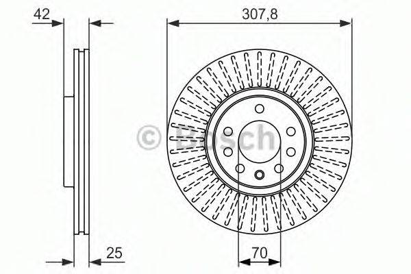 BOSCH 0986479947 гальмівний диск