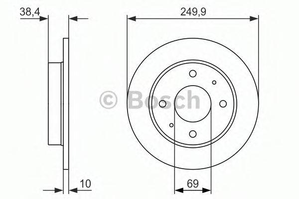 BOSCH 0986479966 гальмівний диск