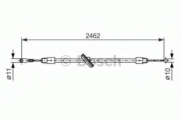 BOSCH 1987482381 Трос, стоянкова гальмівна система