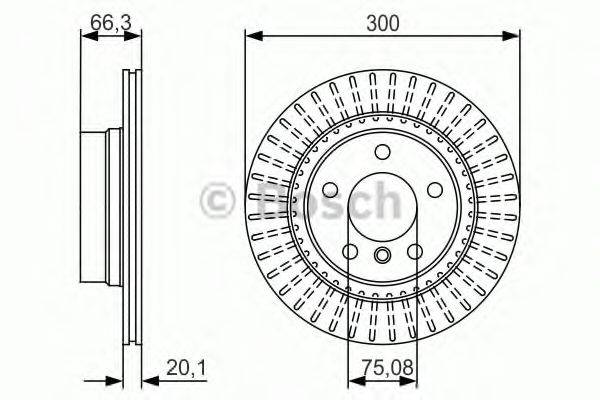 BOSCH 0986479044 гальмівний диск