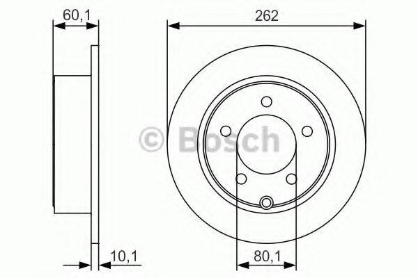 BOSCH 0986479R05 гальмівний диск