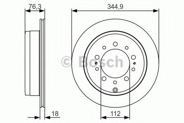 BOSCH 0986479R32 гальмівний диск