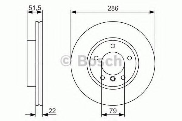 BOSCH 0986479S10 гальмівний диск