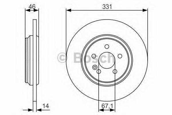 BOSCH 0986479S12 гальмівний диск