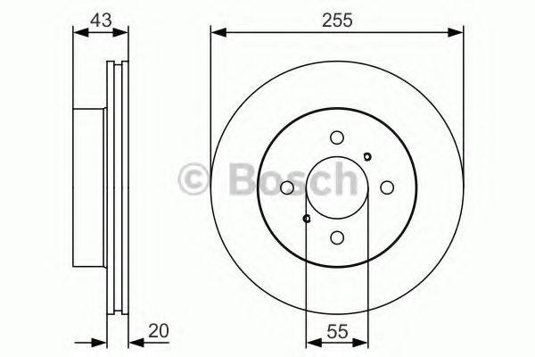 BOSCH 0986479S13 гальмівний диск