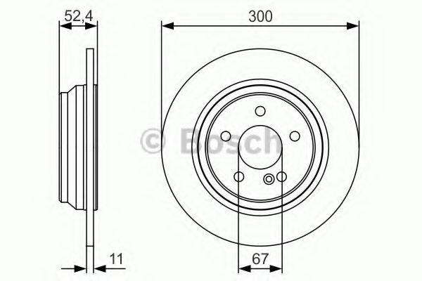 BOSCH 0986479S33 гальмівний диск