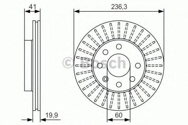 BOSCH 0986479S98 гальмівний диск