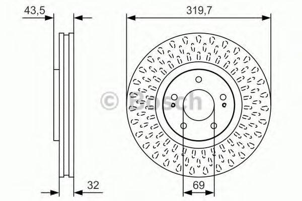 BOSCH 0986479T01 гальмівний диск