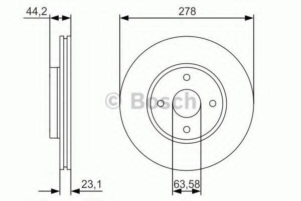 BOSCH 0986479659 гальмівний диск