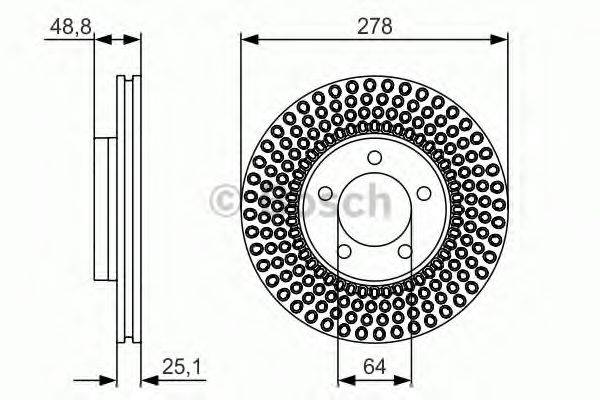 BOSCH 0986479699 гальмівний диск