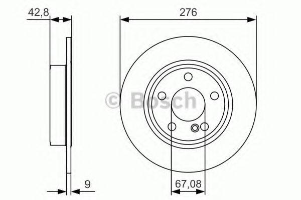 BOSCH 0986479A03 гальмівний диск