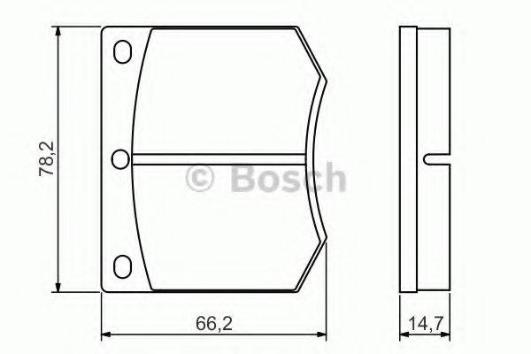 BOSCH 0986495079 Комплект гальмівних колодок, дискове гальмо