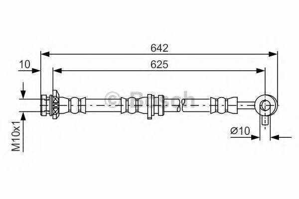 BOSCH 1987481572 Гальмівний шланг