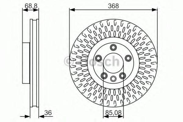 BOSCH 0986479A33 гальмівний диск