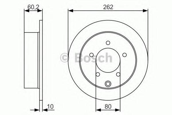 BOSCH 0986479A41 гальмівний диск