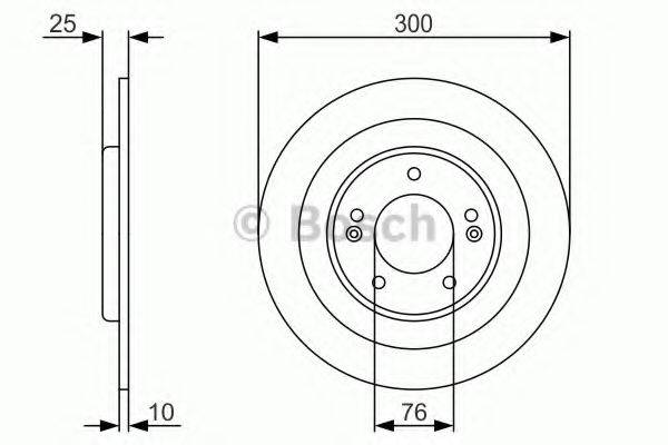 BOSCH 0986479A46 гальмівний диск