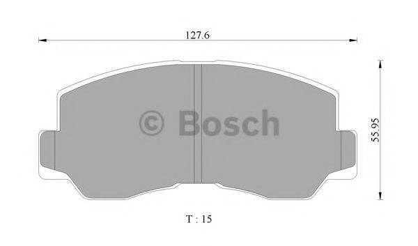 BOSCH 0986505330 Комплект гальмівних колодок, дискове гальмо