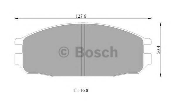 BOSCH 0986505364 Комплект гальмівних колодок, дискове гальмо