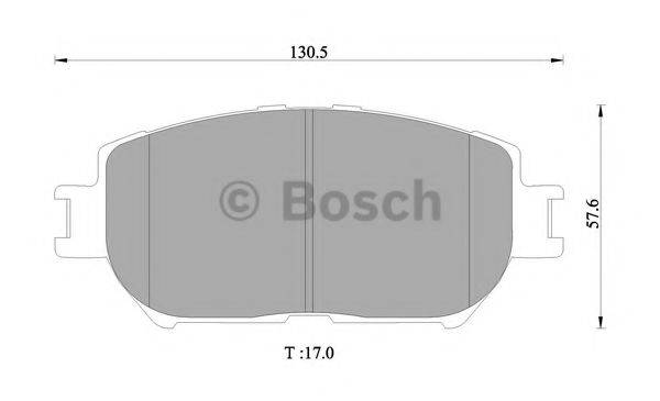 BOSCH 0986505402 Комплект гальмівних колодок, дискове гальмо