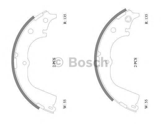 BOSCH 0986AB0109 Комплект гальмівних колодок