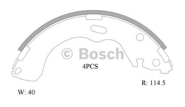 BOSCH 0986AB1501 Комплект гальмівних колодок