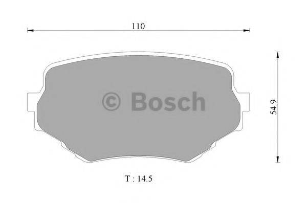 BOSCH 0986AB2319 Комплект гальмівних колодок, дискове гальмо