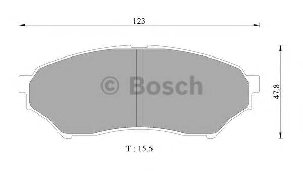 BOSCH 0986AB2352 Комплект гальмівних колодок, дискове гальмо