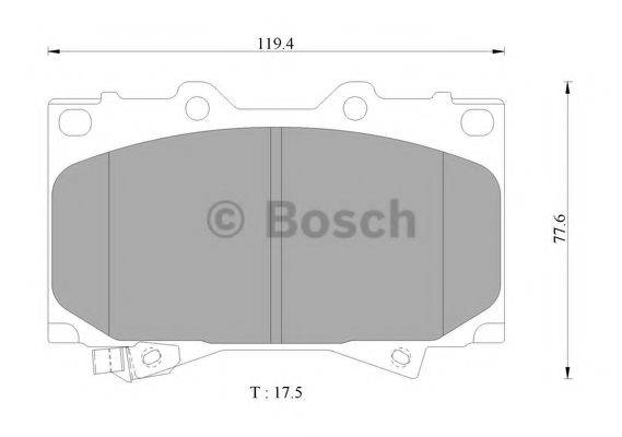 BOSCH 0986AB2379 Комплект гальмівних колодок, дискове гальмо