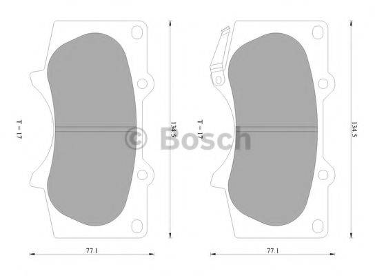 BOSCH 0986AB2392 Комплект гальмівних колодок, дискове гальмо