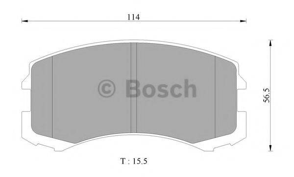 BOSCH 0986AB2752 Комплект гальмівних колодок, дискове гальмо