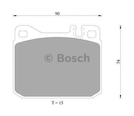 BOSCH 0986AB4988 Комплект гальмівних колодок, дискове гальмо