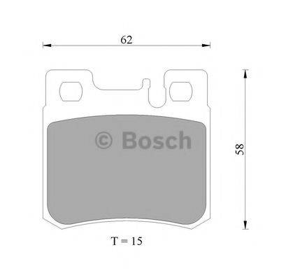 BOSCH 0986AB4994 Комплект гальмівних колодок, дискове гальмо